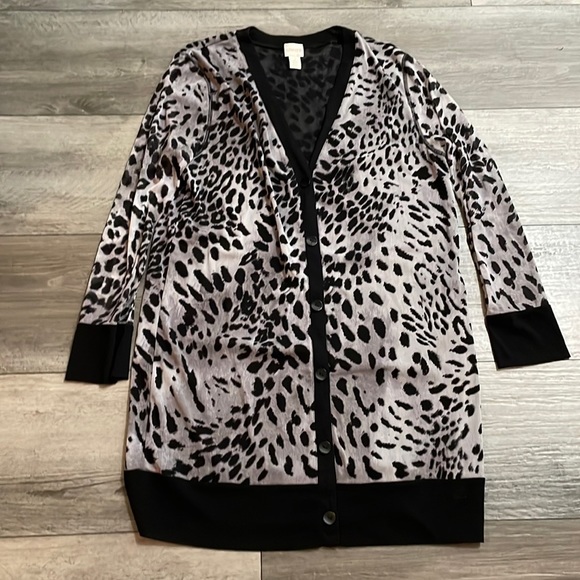 Chico's, Size 2, Button Down Cardigan, Lightweight - Picture 1 of 6